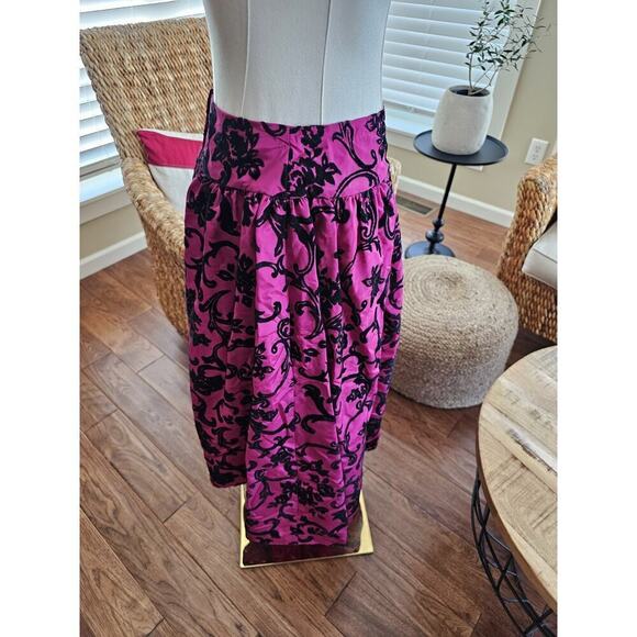 Scott McClintock Damask Skirt Women’s Size 6 Vintage Party Whimgy Goth - Picture 3 of 12